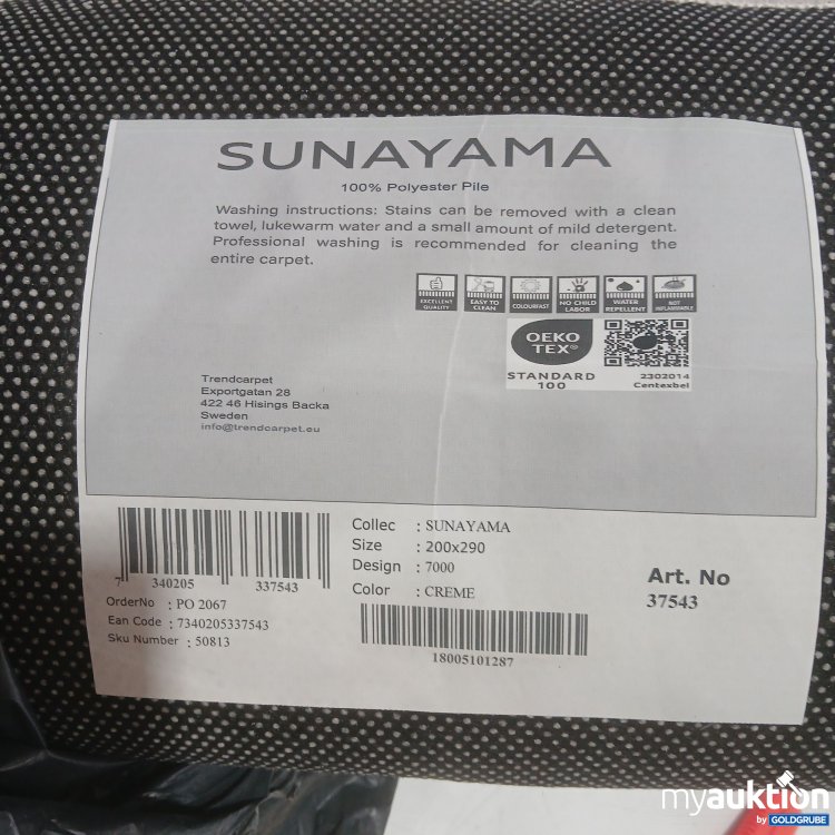 Artikel Nr. 447631 Artikel Nr. 447631: Sunayama 200x290cm Farbe Creme