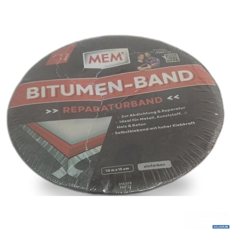 Artikel Nr. 465631: MEM Bitumen-Band Reparaturband 10 m x 15 cm alufarben