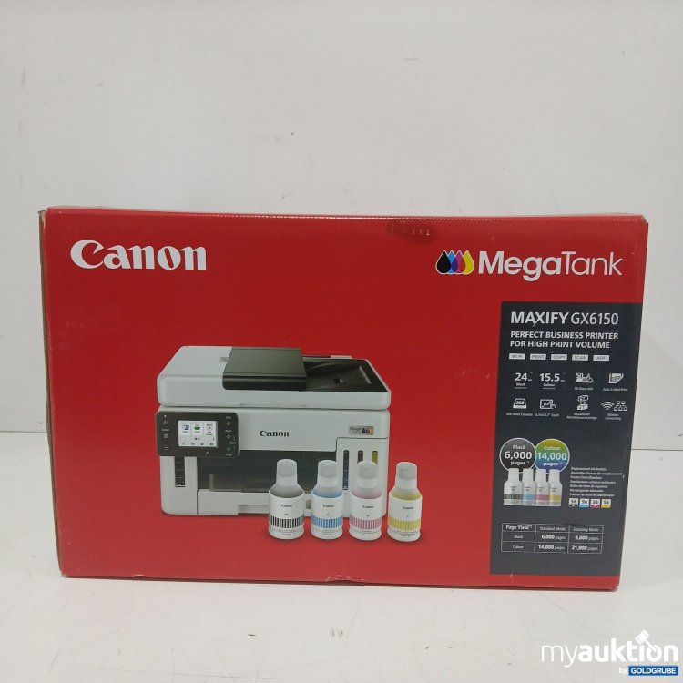 Artikel Nr. 467631 Artikel Nr. 467631: Canon MegaTank MAXIFY GX6150 Business Drucker