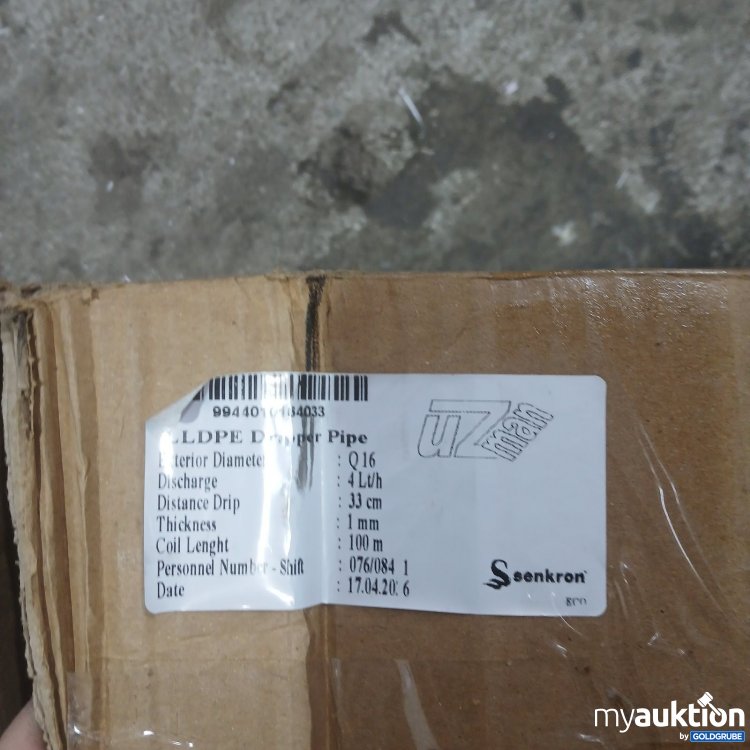 Artikel Nr. 477631: Seenkron LDPE Dripper Pipe Q16 33cm 100m