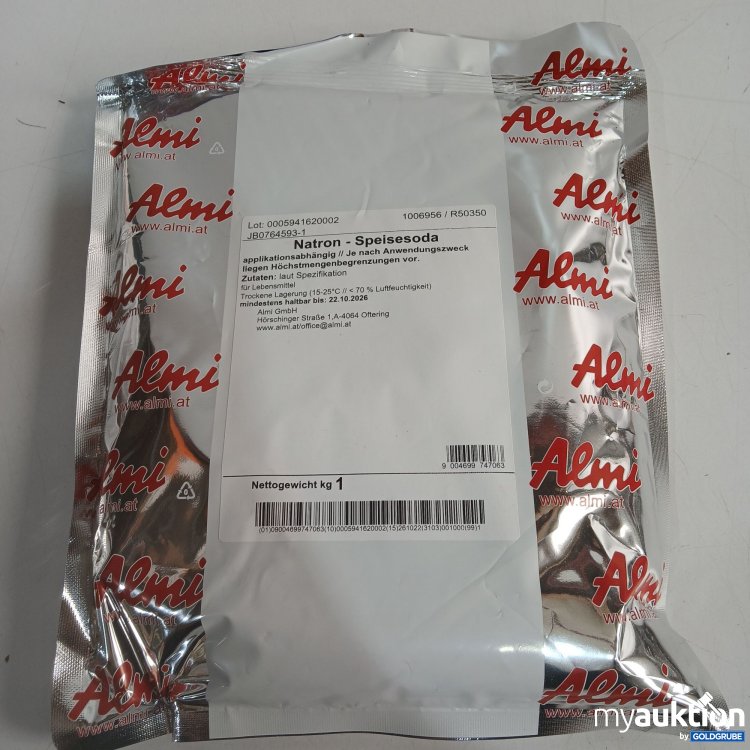 Artikel Nr. 854631: Almi Natron - Speisesoda 1kg 