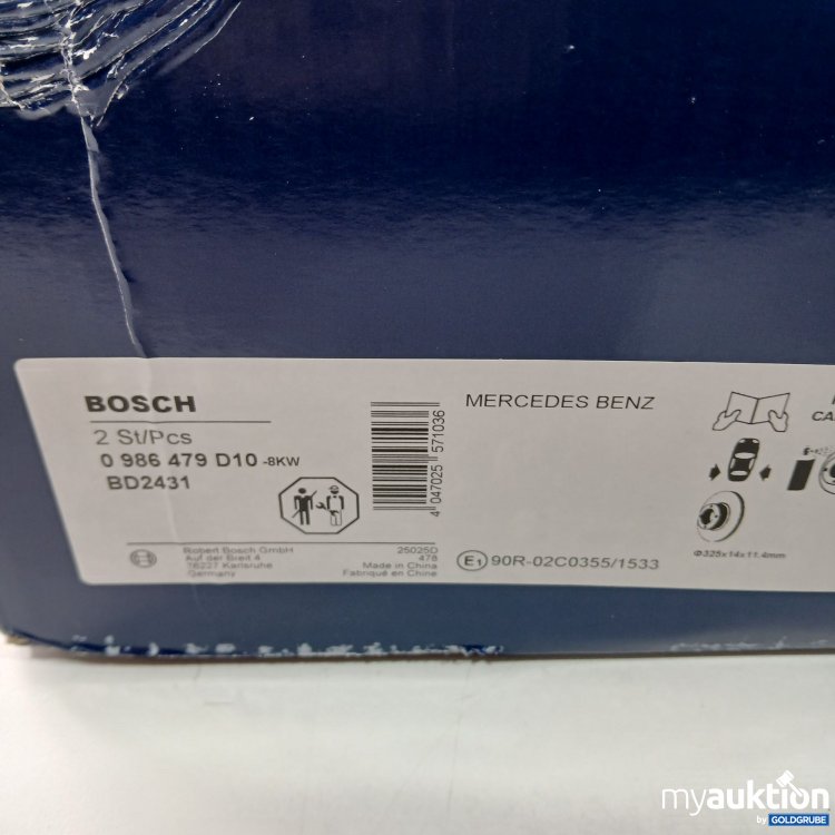 Artikel Nr. 866631: Bosch  Bremsscheibe 0986 479 D10 8kw BD2431   Mercedes Benz 2stk