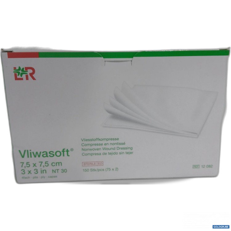 Artikel Nr. 885631: LR Vliwasoft Vliesstoffkompresse 7,5x7,5cm 150Stk