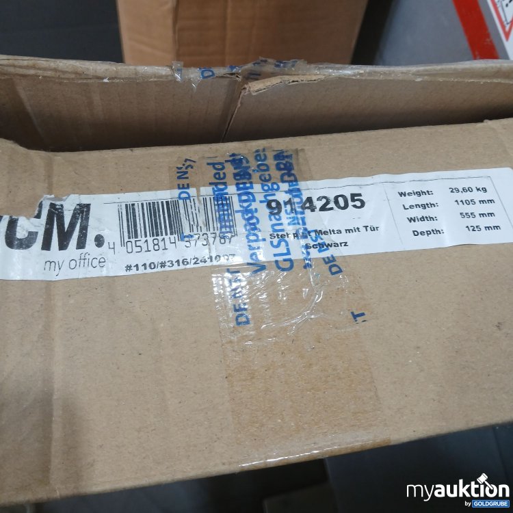 Artikel Nr. 439632: VCM Stehpult Melta mit Tür Schwarz 914205 