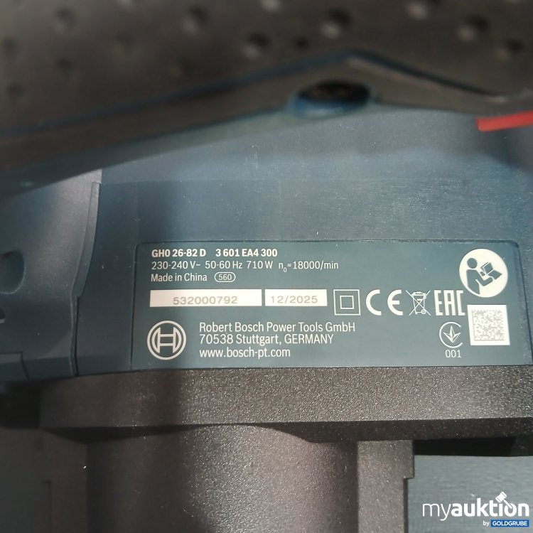 Artikel Nr. 465632 Artikel Nr. 465632: Bosch Professional Elektrohobel GHO 26-82 D