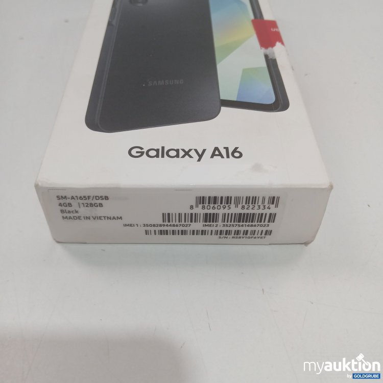 Artikel Nr. 868632 Artikel Nr. 868632: Samsung Galaxy A16 SM-A165F/DSB 4GB|128GB Black