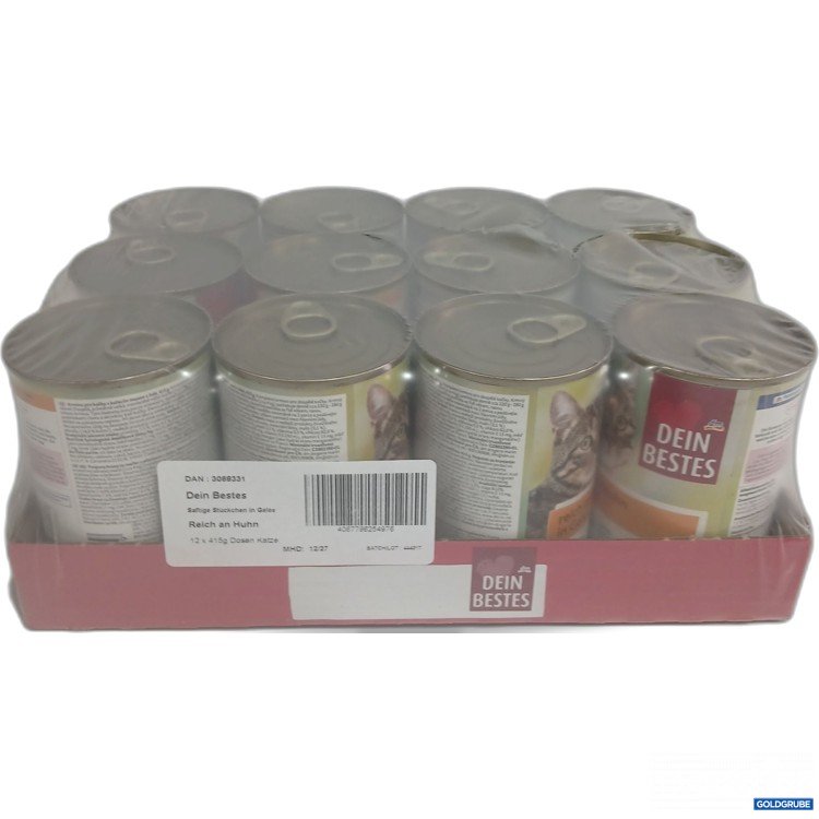 Artikel Nr. 986632: Dein Bestes Katzenfutter reich an Huhn 12x415g 