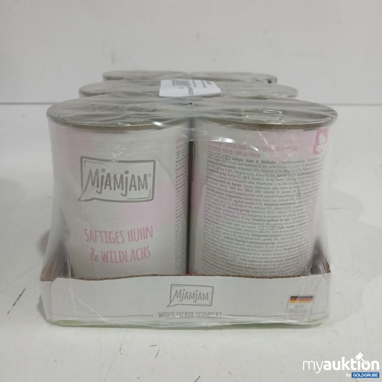 Artikel Nr. 998632: Mjamjam Katzenfutter saftiges Huhn & Wildlachs 6x400g 