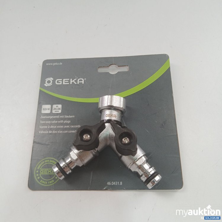 Artikel Nr. 857633: Geka Zweiwegeventil mit Steckern G3/4 24,66mm