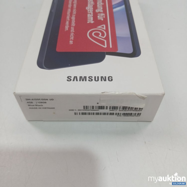 Artikel Nr. 868633 Artikel Nr. 868633: Samsung Galaxy A15 SM-A155F/DSN UD 4GB|128GB Blue Black