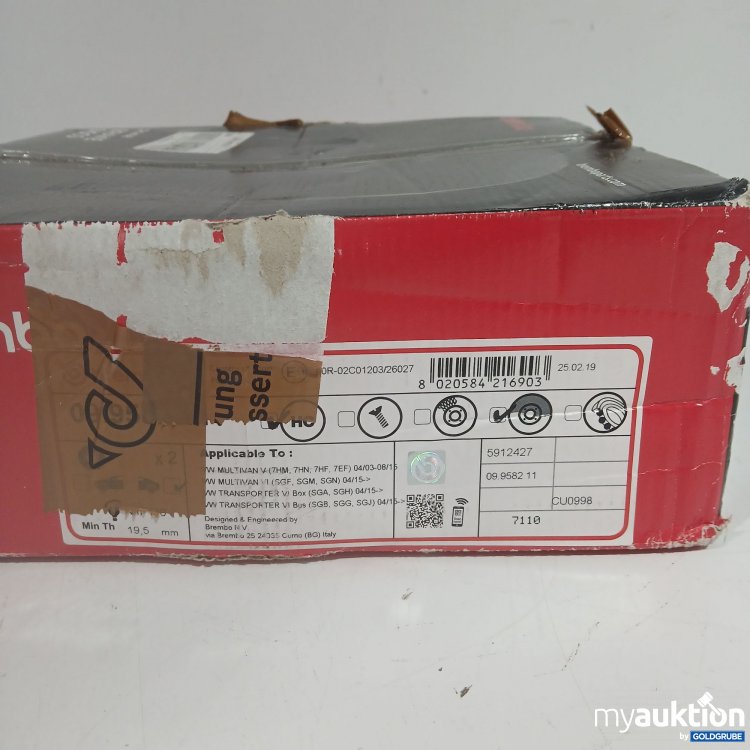 Artikel Nr. 872633: Brembo Bremsscheiben 2x VW Multivan 