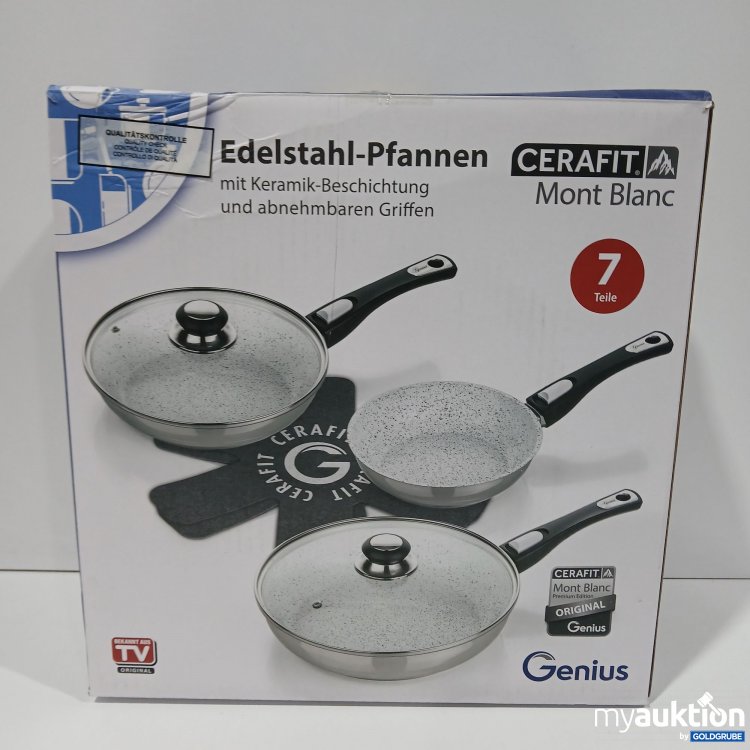 Artikel Nr. 911633: Cerafit Edelstahl Pfannen 7teile 