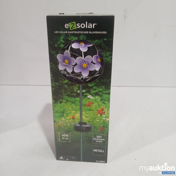 Artikel Nr. 930633 Artikel Nr. 930633: EZ Solar LED Solar Gartenstecker Blumenkugel