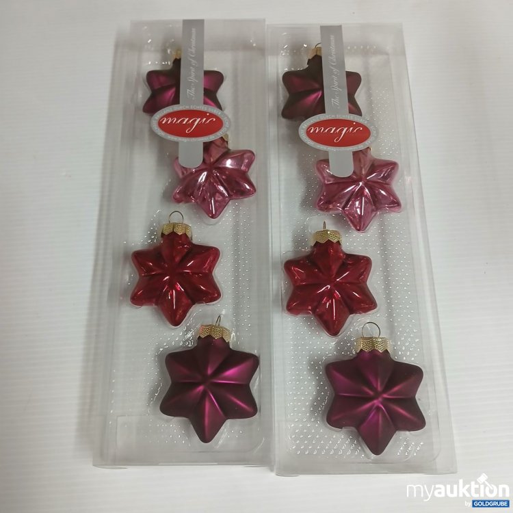 Artikel Nr. 932633 Artikel Nr. 932633: magic Weihnachtsbaumkugeln Sternform 8 Stück aus Glas