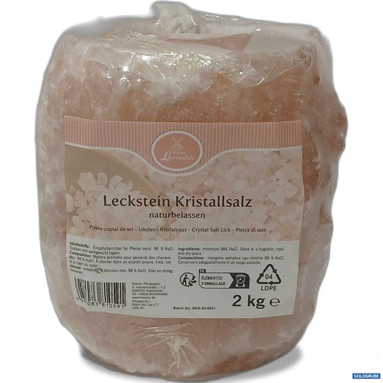 Artikel Nr. 978633: Leckstein Kristallsalz naturbelassen 2 kg