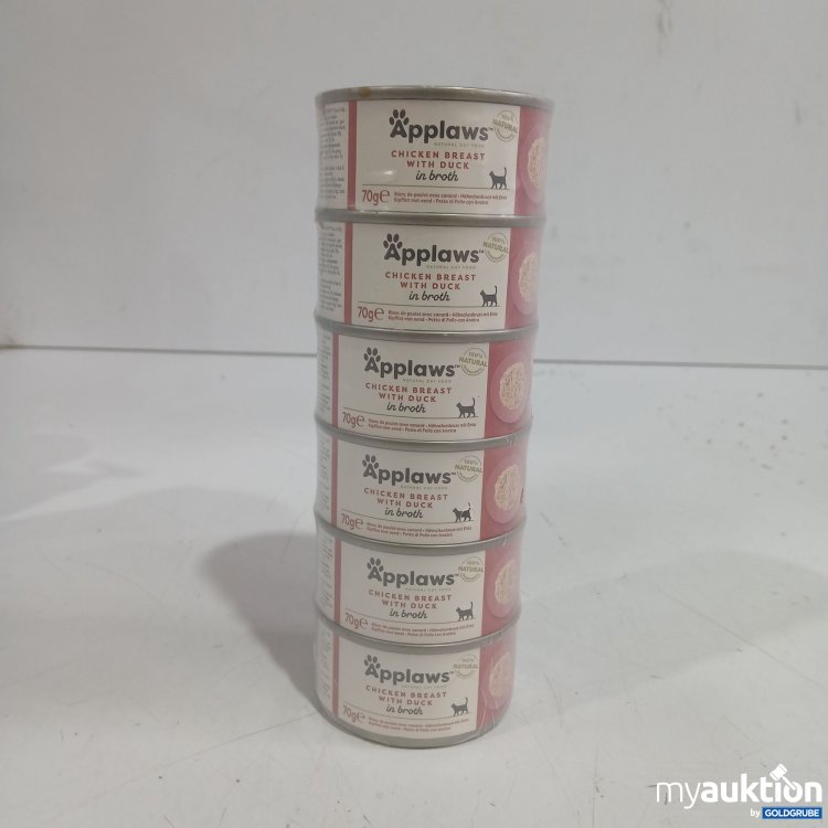 Artikel Nr. 998633: Applaws Katzenfutter chicken Breast with Duck in broth 6x70g 
