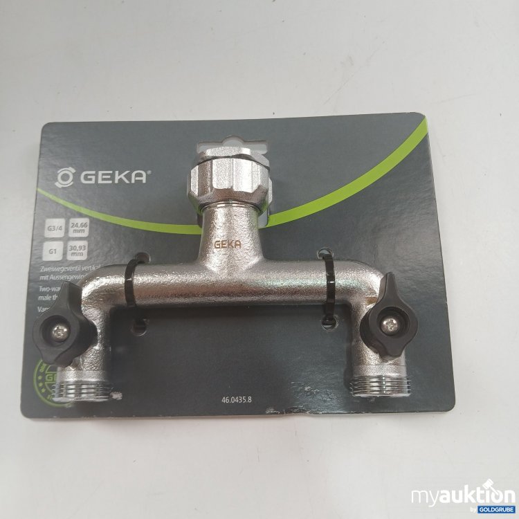 Artikel Nr. 857634: Geka Zweiwegeventil vertikal mit Aussengewinde G3/4 24,66mm G1 30,93mm