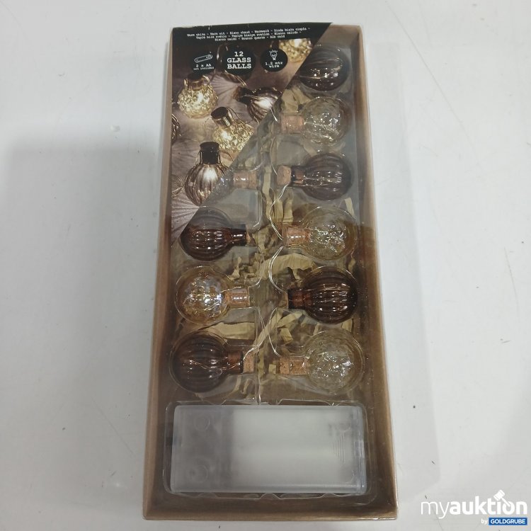 Artikel Nr. 910634 Artikel Nr. 910634: 12 Glass Balls Lichterkette Braun