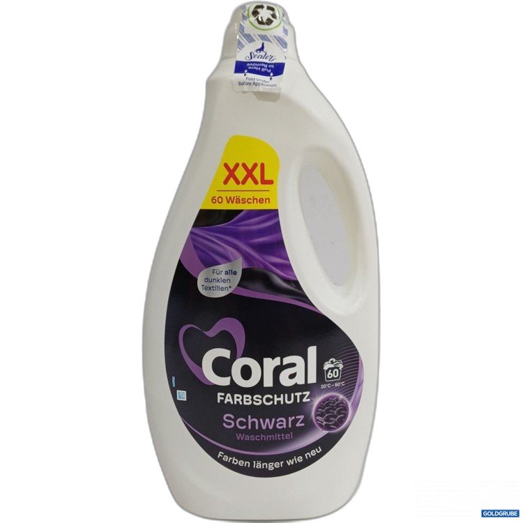 Artikel Nr. 960634: Coral Farbschutz Waschmittel Schwarz 60 Wäschen 3L