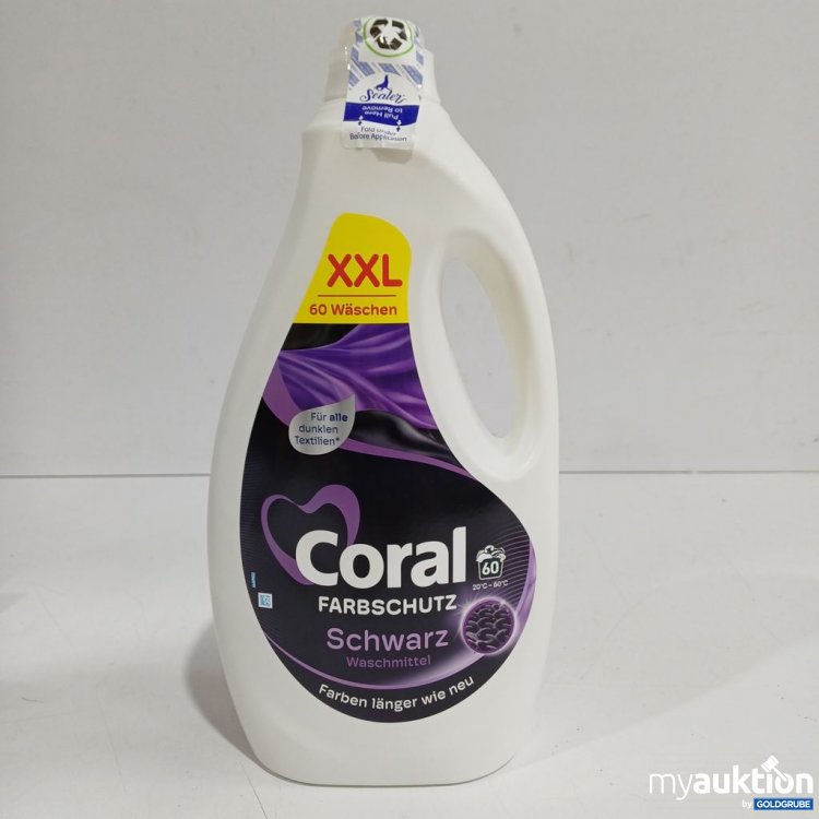 Artikel Nr. 960634: Coral Farbschutz Waschmittel Schwarz 60 Wäschen 3L