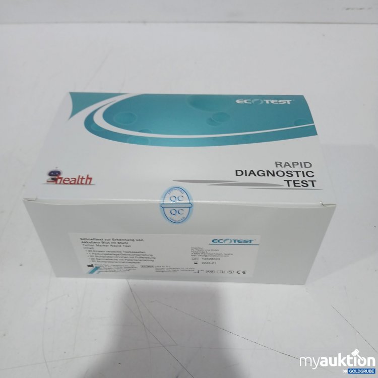 Artikel Nr. 467635 Artikel Nr. 467635: ECOTEST Rapid Diagnostic Test 20stk