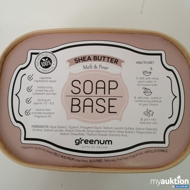 Artikel Nr. 678635: Greenum Shea Butter Soap Base 1 kg