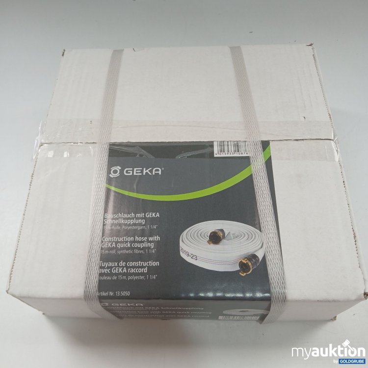 Artikel Nr. 857635: Geka Bauschlauch mit Geka Schnellkupplung 15m Rolle 1 1/4"