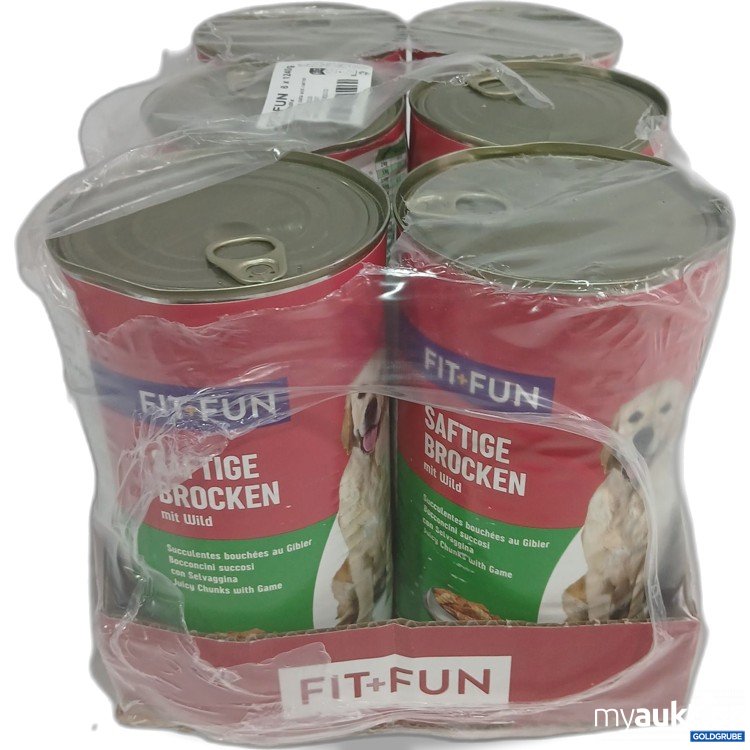 Artikel Nr. 986635: Fit+Fun Hundefutter saftige Brocken 6x1240g 