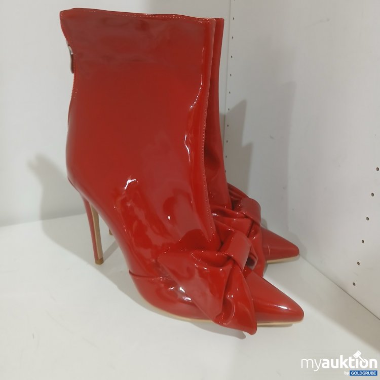 Artikel Nr. 462636: Stiefelette rot mit Schleife