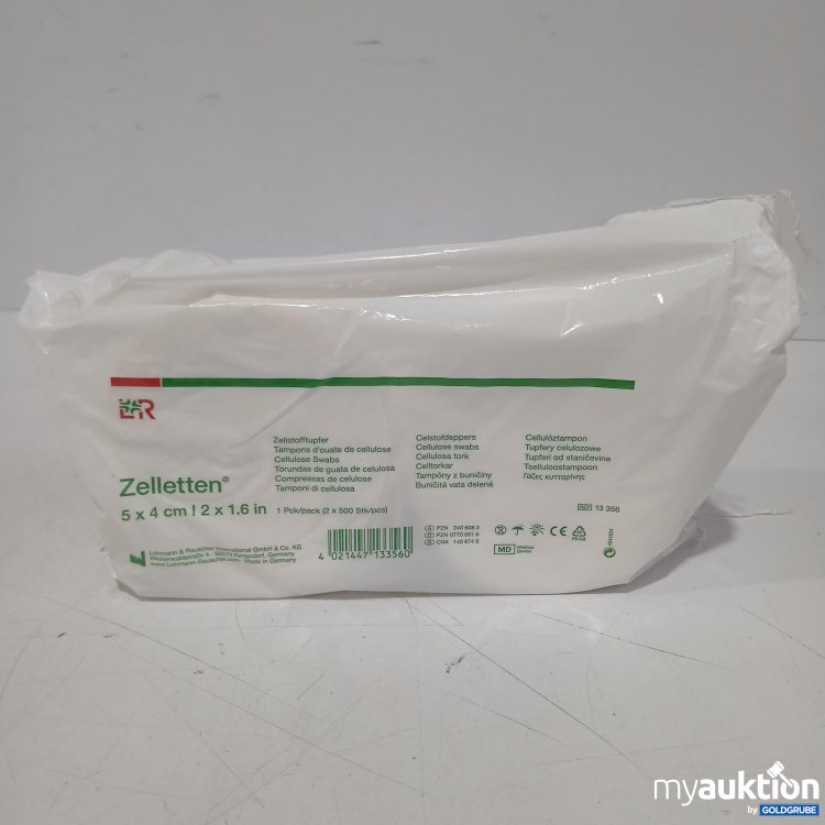 Artikel Nr. 467636 Artikel Nr. 467636: Zelletten Cellulose Swabs 5 x 4 cm 1 Pck (2 x500)