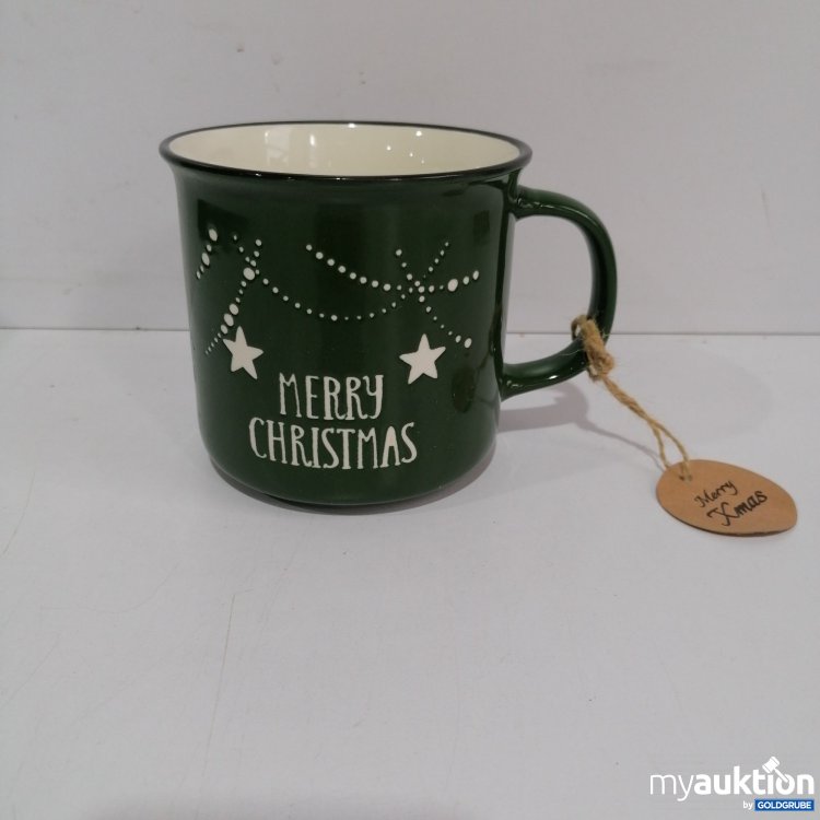 Artikel Nr. 847636 Artikel Nr. 847636: Nana, Tasse Merry Christmas grün 10x10. 5cm