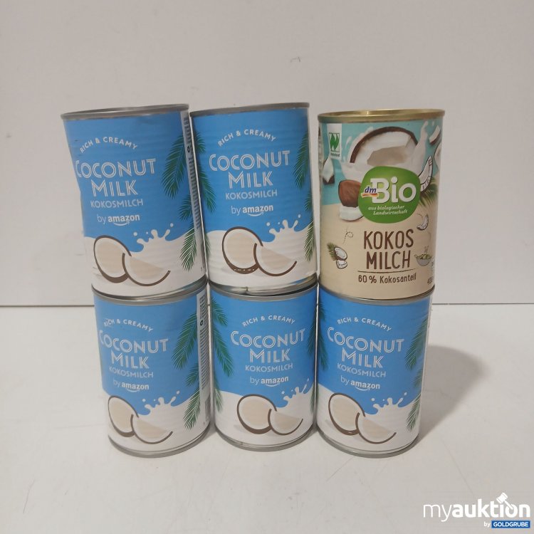 Artikel Nr. 995636: Diverse Kokosnuss-Milch lt. Bild je 400ml 6Stk