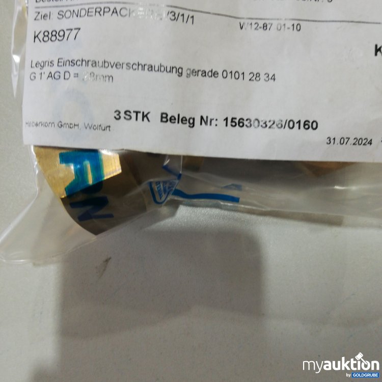 Artikel Nr. 380637 Artikel Nr. 380637: Legris Einschraubverschraubung gerade 28mm