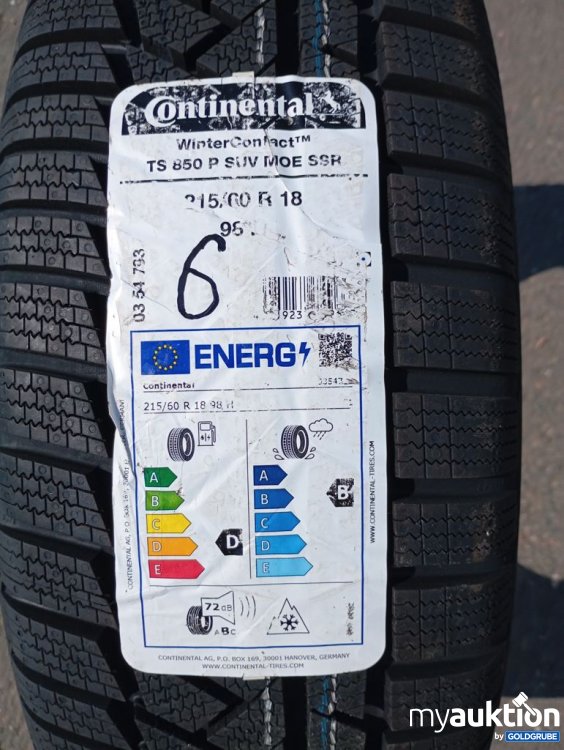 Artikel Nr. 525637: Continental WinterContact TS 850 P 215/60 R18 H