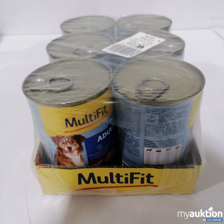Artikel Nr. 888637: Multifit Hundefutter Ragout mit Rind und Karotten 6x400g