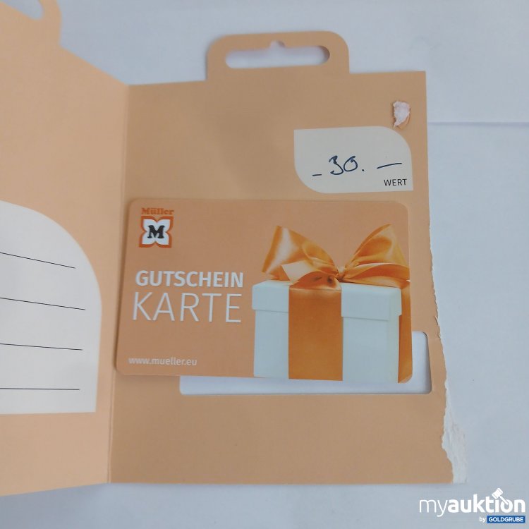 Artikel Nr. 988637: Müller Gutschein Wert 30€
