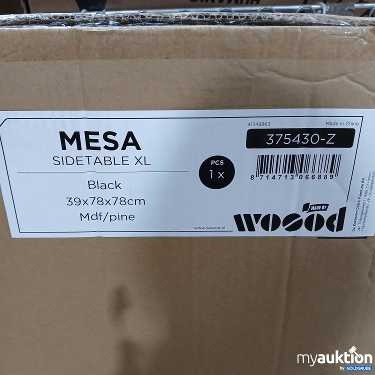 Artikel Nr. 806638 Artikel Nr. 806638: Woood Mesa Sidetable XL Black 39x78x78cm 375430-Z