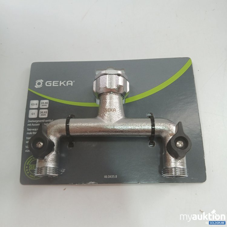 Artikel Nr. 857638: Geka Zweiwegeventil vertikal mit Aussengewinde G3/4 24,66mm G1 30,93mm