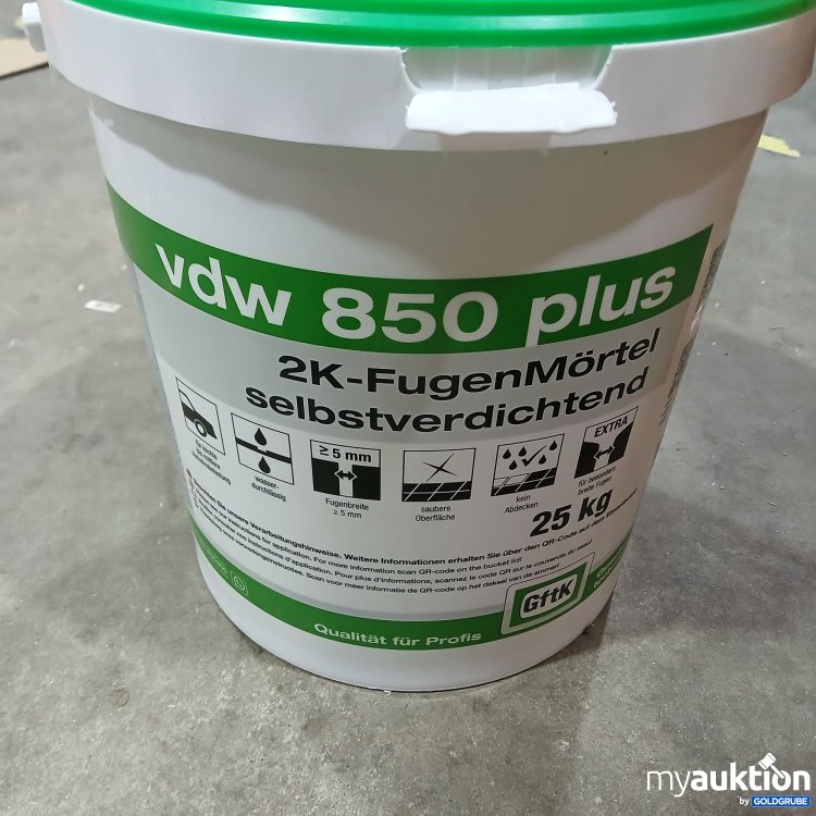 Artikel Nr. 866638: Vdw 850 plus 2K Fugenmörtel Selbstverdichtend  25kg 