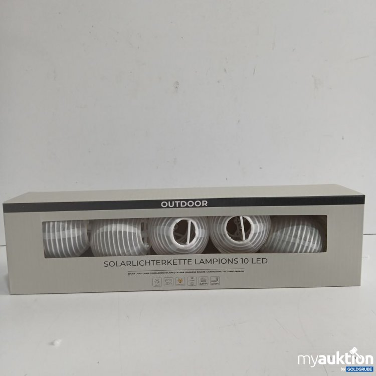 Artikel Nr. 893638: OUTDOOR Solarlichterkette Lampions 10 LED
