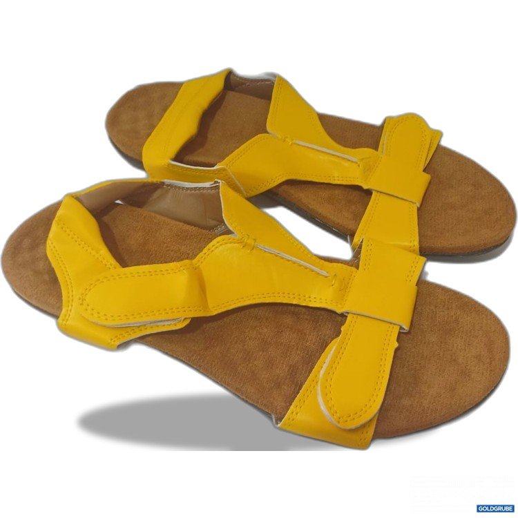 Artikel Nr. 939638: Gelbe Sandalen mit breiten Riemen Gr 40