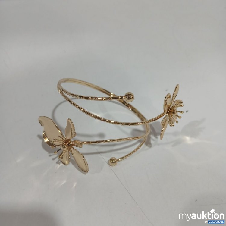 Artikel Nr. 963638: Schmuckarmband mit Blumenmotiv Goldfarbe