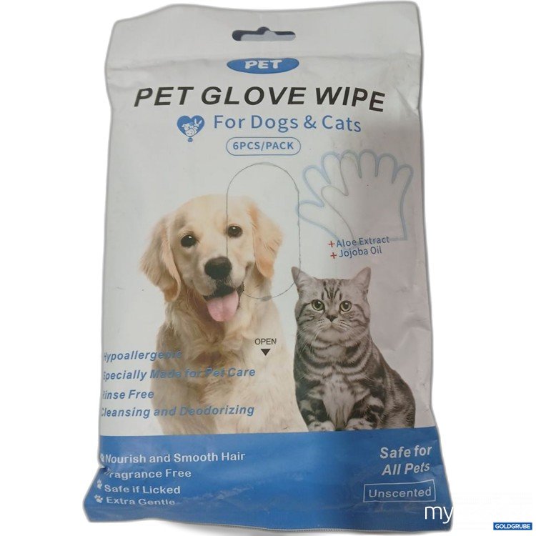 Artikel Nr. 978638: PET Glove Wipe For Dogs & Cats 6PCS/PACK