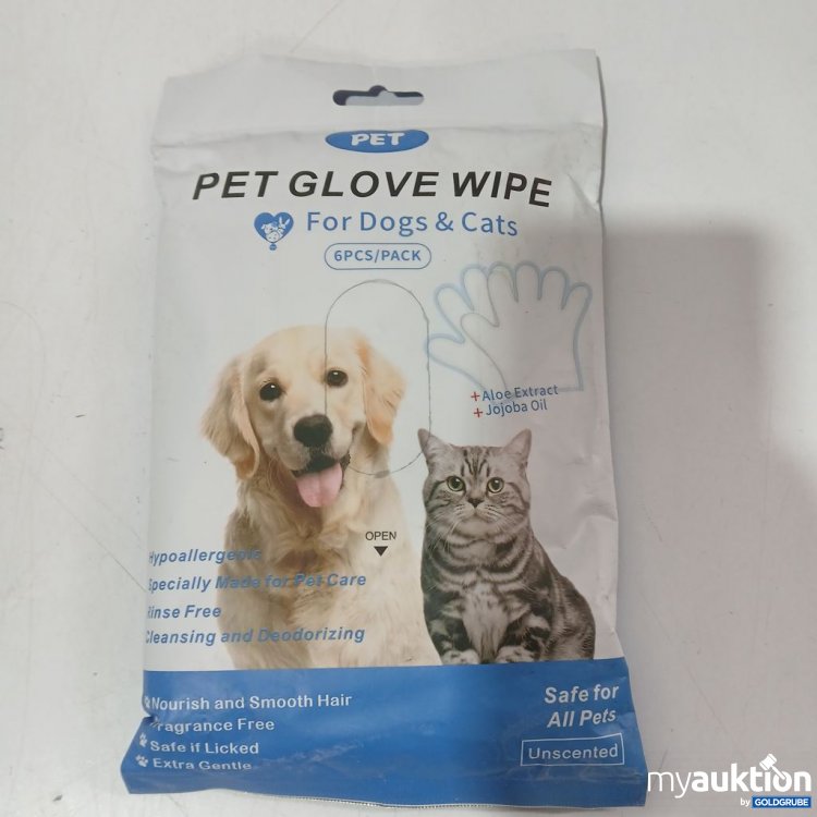 Artikel Nr. 978638: PET Glove Wipe For Dogs & Cats 6PCS/PACK