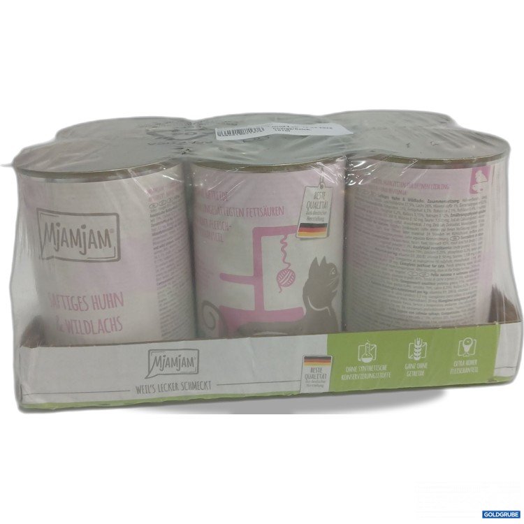 Artikel Nr. 986638: Mjamjam Katzenfutter Huhn & Wildlachs 6x400g 