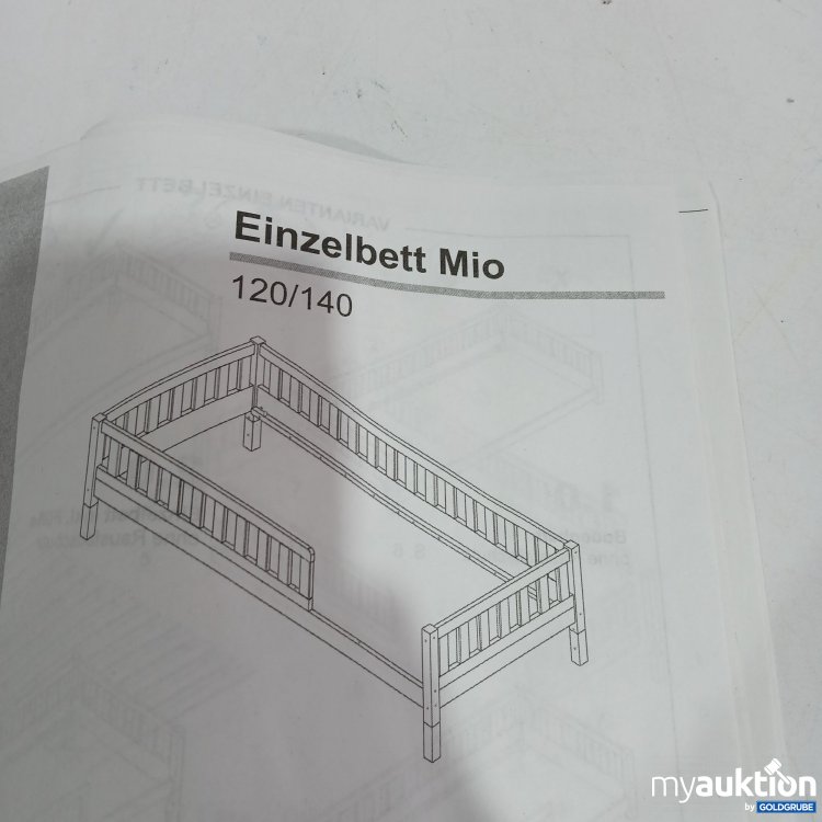 Artikel Nr. 437639 Artikel Nr. 437639: Einzelbett Mio 120/140cm hellgrau
