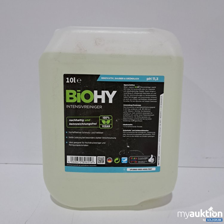 Artikel Nr. 817640 Artikel Nr. 817640: Bio HY Intensivreiniger 10L