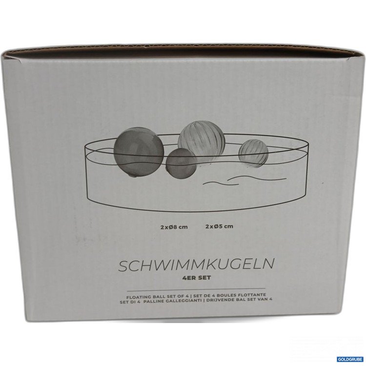 Artikel Nr. 893640: Schwimmkugeln 4er Set 2x8 cm 2x5 cm