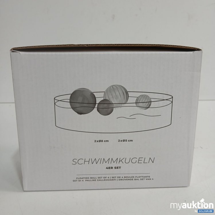 Artikel Nr. 893640 Artikel Nr. 893640: Schwimmkugeln 4er Set 2x8 cm 2x5 cm