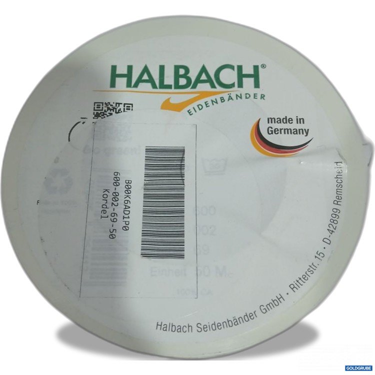 Artikel Nr. 919640: Halbach Seidenbänder Kordel orange 50m